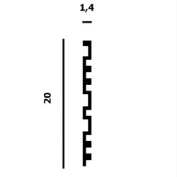 Стеновая панель Перфект Плюс P166